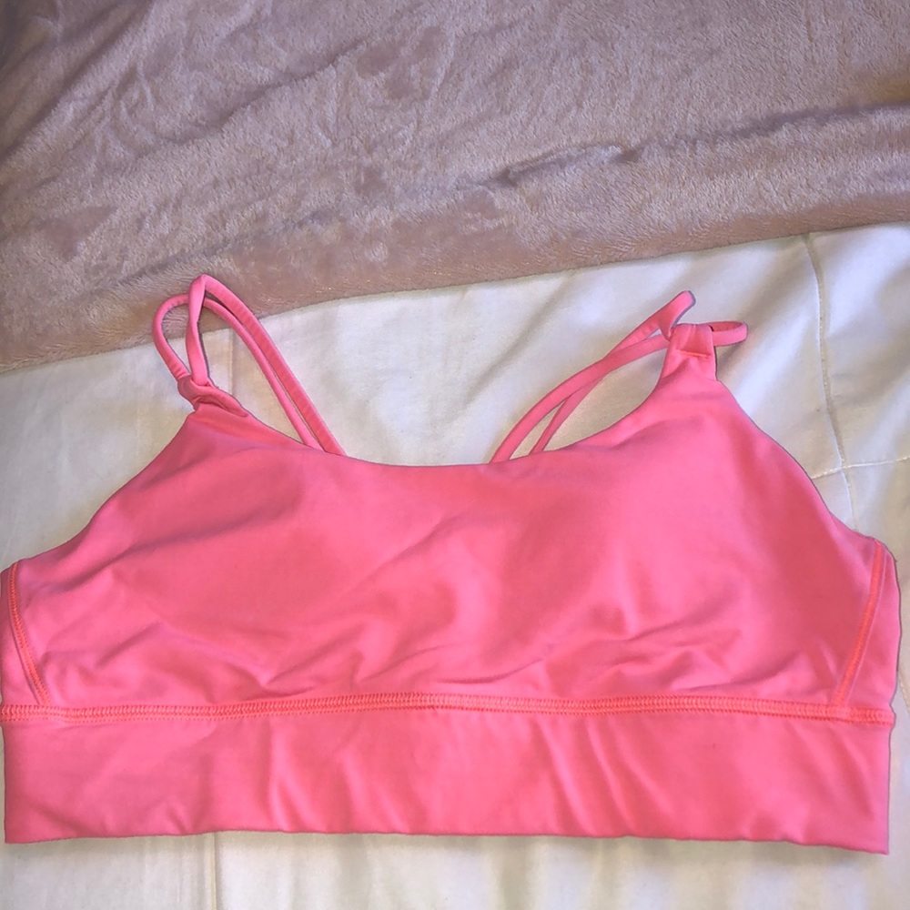 LULULEMON PINK STRAPPY BRA!!